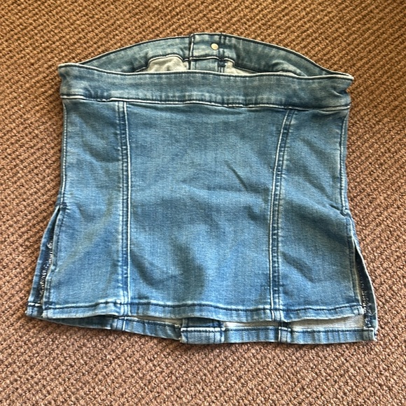 American jean tube top - Picture 2 of 5